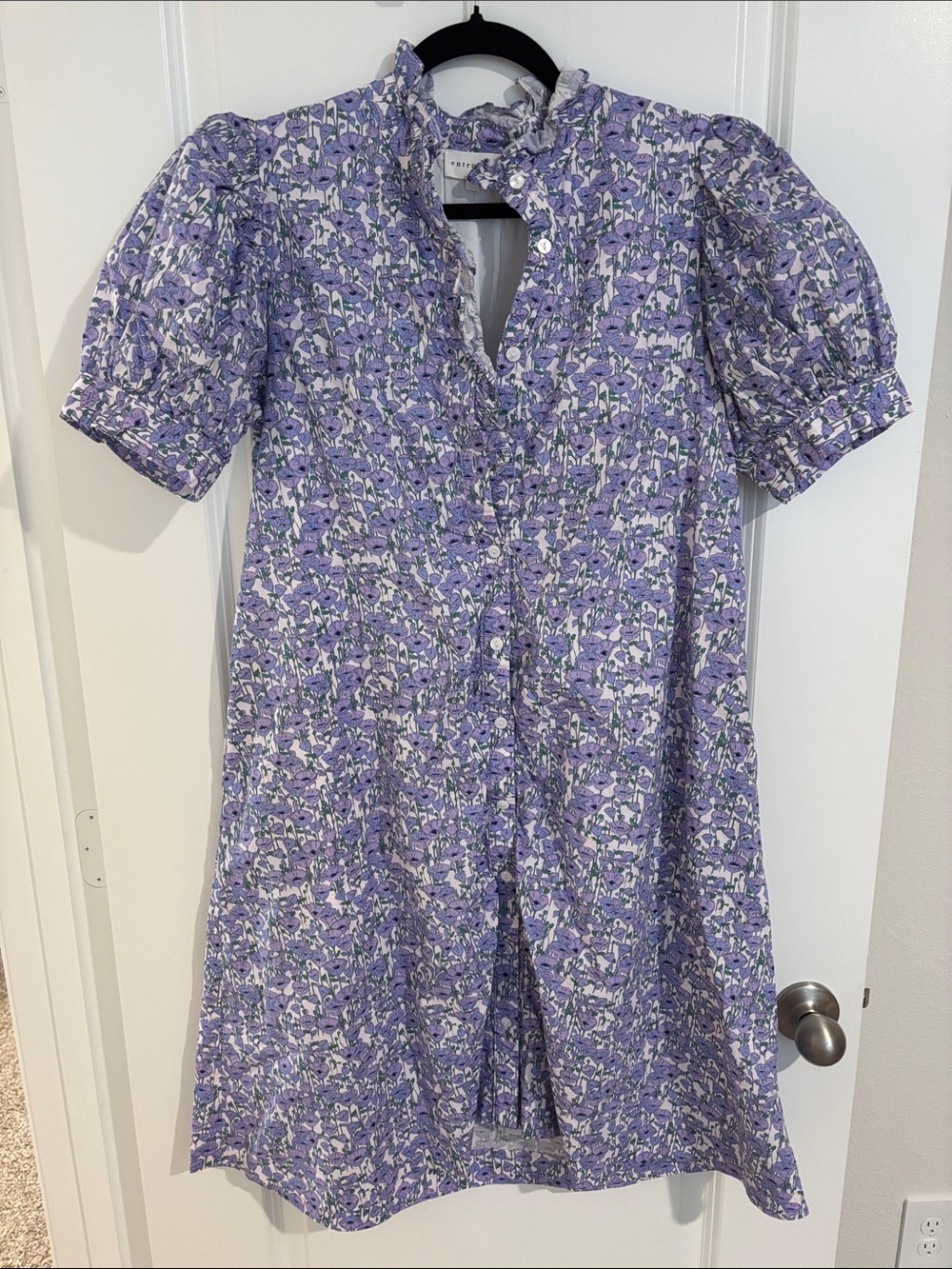 entro Lavender Floral Midi Dress